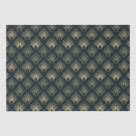 Palm-Pfau-Art-Deco-Tissue-Papier für Schiffe und G Seidenpapier