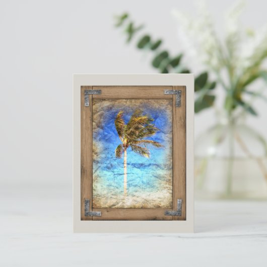 Palm Picture Gerahmt Postkarte (Stehend Vorderseite)