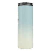 Palm Pink Aqua Girls Tour Personalisiert Tumbler Thermosbecher (Rückseite)