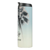 Palm Pink Aqua Girls Tour Personalisiert Tumbler Thermosbecher (Nach rechts gedreht)
