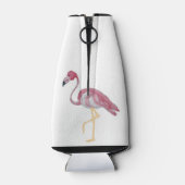 Palm Pink Flamingo Flamingos kann Flasche Cooler Flaschenkühler (Rückseite)