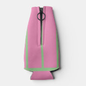 Palm Pink Flamingo Flamingos Terra Cotta kann Flaschenkühler (Rückseite)