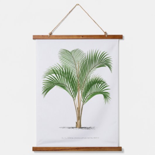 Palm Print -Pieter Joseph de Pannemaeker 1832-1904 Wandteppich Mit Holzrahmen (Vorderseite)