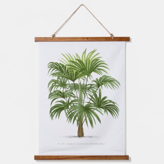 Palm Print -Pieter Joseph de Pannemaeker 1832-1904 Wandteppich Mit Holzrahmen (Vorderseite)
