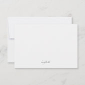 Palm Print Pink Beileid Danke Karte (Rückseite)