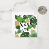 Palm Print Vielen Dank Note Card Mitteilungskarte (Vorderseite/Rückseite Beispiel)