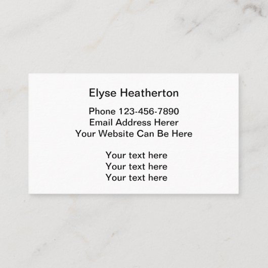 Palm Reader und psychisch Visitenkarte (Rückseite)