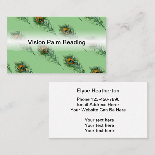 Palm Reader und psychisch Visitenkarte (Vorne/Hinten)