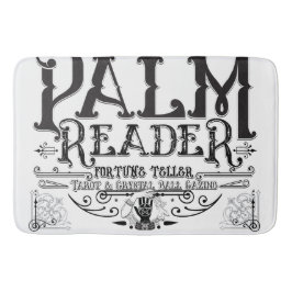 Palm Reader Vintage Magic Fortune Teller Sign Badematte
