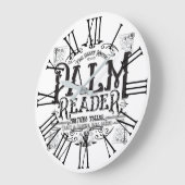 Palm Reader Vintage Magic Fortune Teller Sign Große Wanduhr (Winkel)
