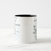 Palm Reader Zweifarbige Tasse (Mittel)