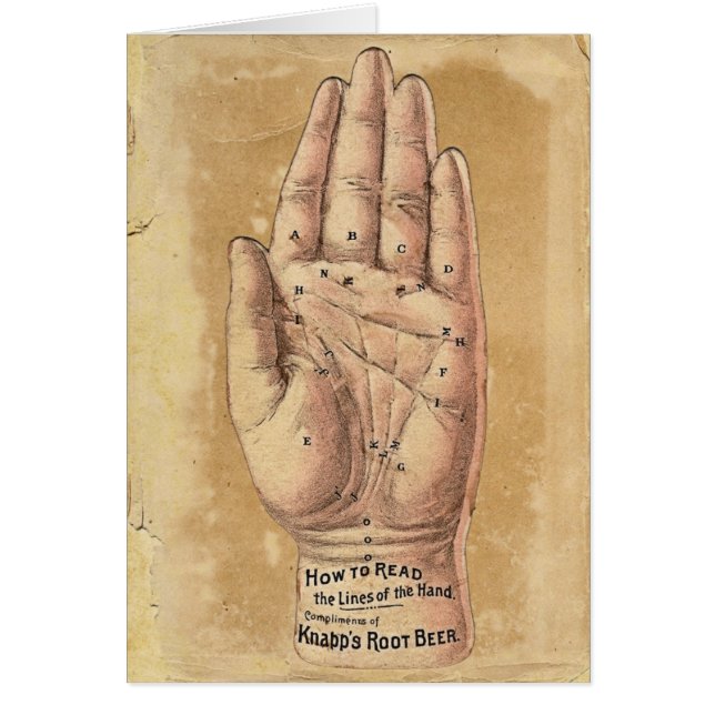 Palm Reading Card (Vorne)