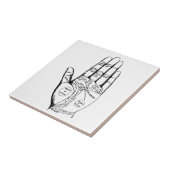 Palm Reading Chart Palmistry Theller Zukunft Fliese (Seite)