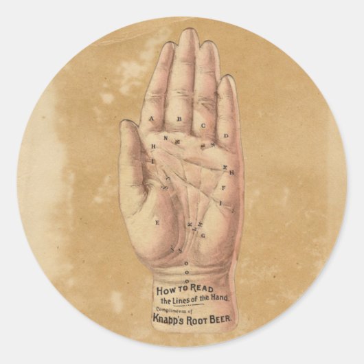 Palm Reading Sticker (Vorderseite)