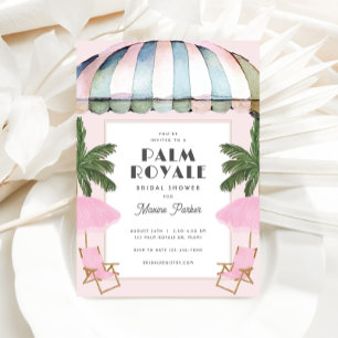 Palm Royale Bridal Dusche Einladung