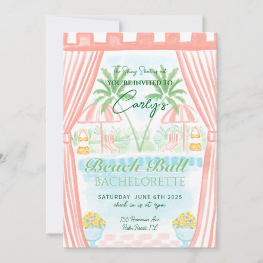 Palm Royale Einladung (Vorderseite)