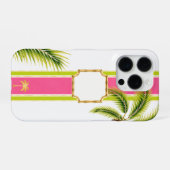 Palm Royale Personalisierte Monogramm iPhone-Hülle iPhone Hülle (Rückseite (Horizontal))