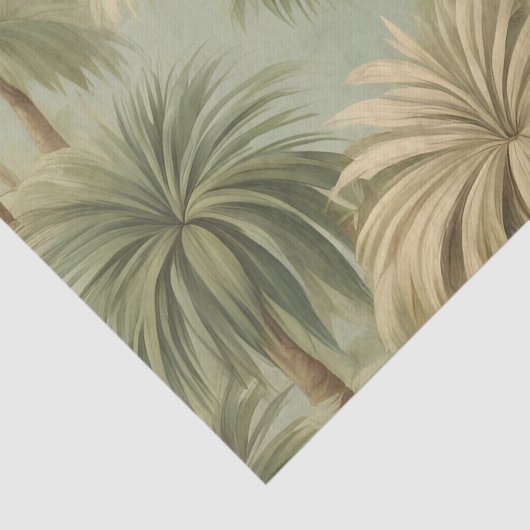 Palm Safari Fantasy Seidenpapier (Detail)