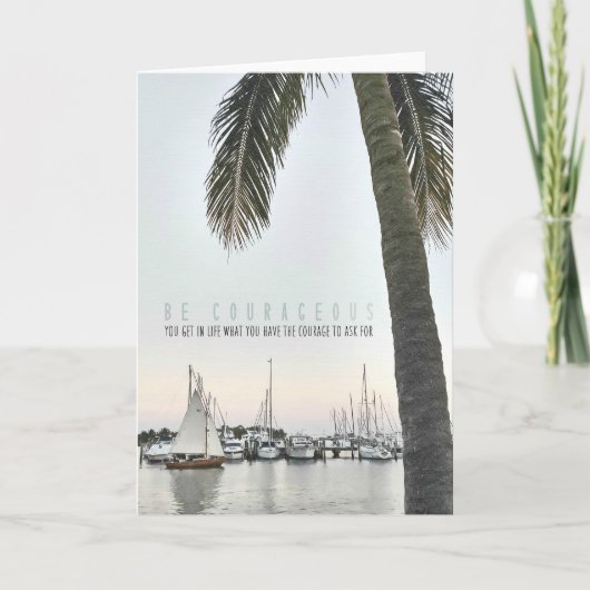 PALM SHADE Grußkarte Dankeskarte (Vorderseite)