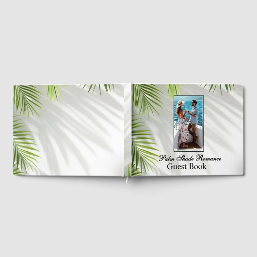 Palm Shadows Romance & Sea Wedding Gästebuch (Voll)