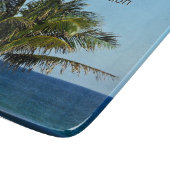 Palm Shore Reflections | Family Name & Trip Year Schneidebrett (Ecke)