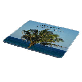 Palm Shore Reflections | Family Name & Trip Year Schneidebrett