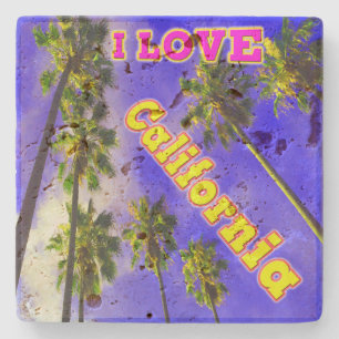 "Palm Sky: I LIEBE California 1" Untersetzer