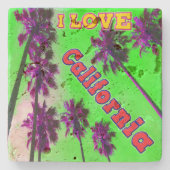 "Palm Sky: I LIEBE California 2" Untersetzer (Vorderseite)