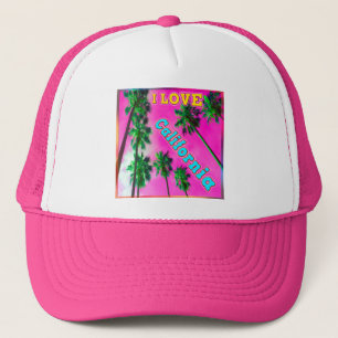 "Palm Sky: I LIEBE California 3" Hat Truckerkappe