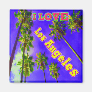 "Palm Sky: I LIEBE Los Angeles 1" Magnet