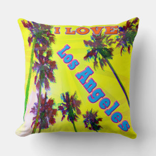 "Palm Sky: I LIEBE Los Angeles 2" Kissen