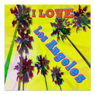 "Palm Sky: I LIEBE Los Angeles 2" Poster