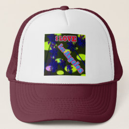 "Palm Sky: I LIEBE Los Angeles 3" Hat Truckerkappe