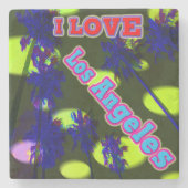 "Palm Sky: I LIEBE Los Angeles 3" Untersetzer (Vorderseite)