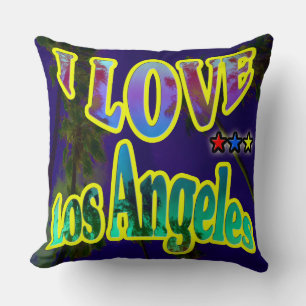 "Palm Sky: I LIEBE Los Angeles 4" Kissen