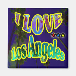 "Palm Sky: I LIEBE Los Angeles 4" Magnet