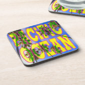 "Palm Sky: Pacific Ocean Untersetzer" Untersetzer (Linke Seite)