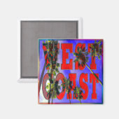 "Palm Sky: Westküste" Magnet (Vorderseite/Rückseite)