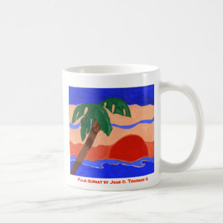 Palm-Sonnenuntergang-Tasse Kaffeetasse