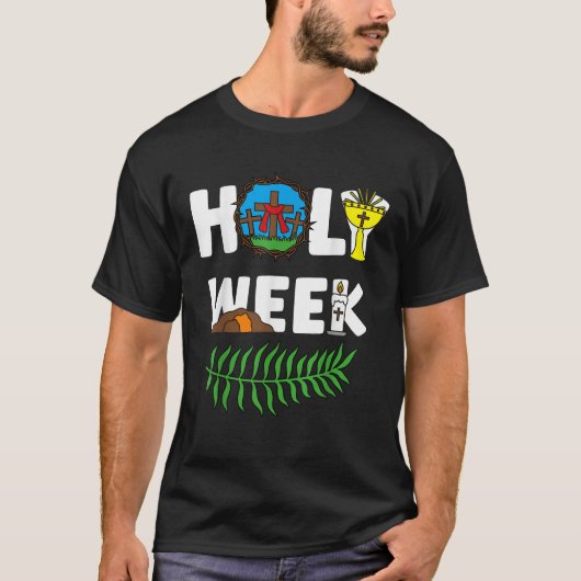 Palm Sonntag Donnerstag Freitag T-Shirt (Vorderseite)