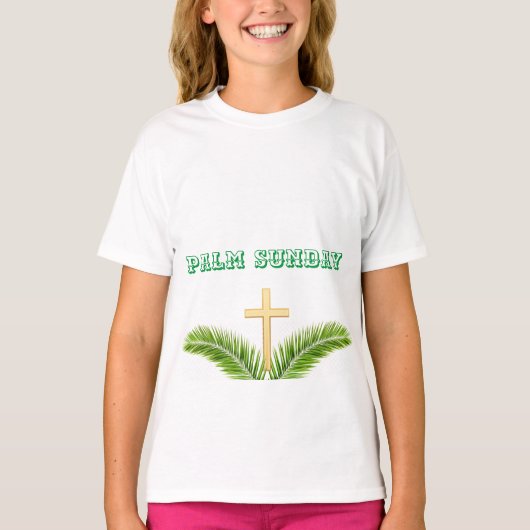 Palm-Sonntagsdesign T-Shirt (Vorderseite)