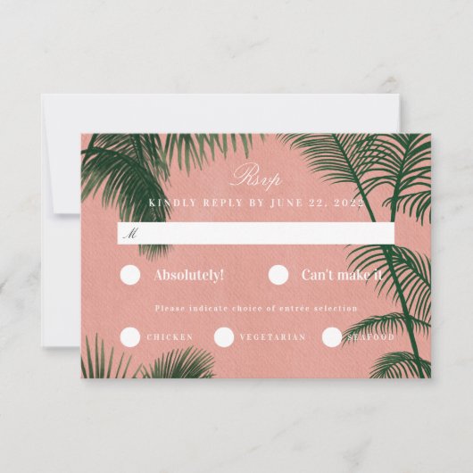 Palm Spring Einladung (Vorderseite)
