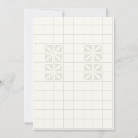 Palm Spring House Einladung (Rückseite)