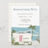 Palm Spring House Einladung (Vorne/Hinten)