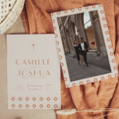 Palm Spring Retro Hochzeit Einladung