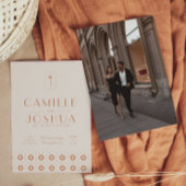 Palm Spring Retro Hochzeit Einladung