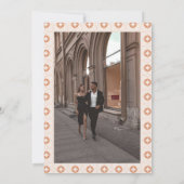 Palm Spring Retro Hochzeit Einladung (Rückseite)