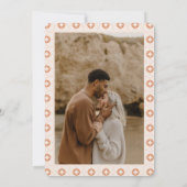 Palm Spring Retro Hochzeit Retro speichern Das Dat Einladung (Rückseite)