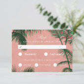 Palm Spring UAWG RSVP Karte (Stehend Vorderseite)