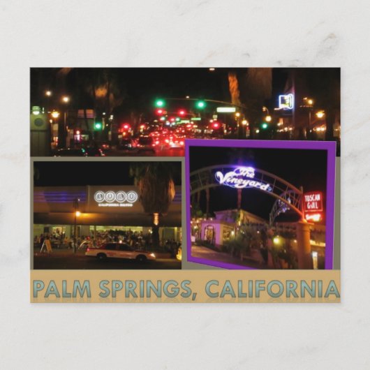 PALM SPRINGS #6 POSTCARD POSTKARTE (Vorderseite)